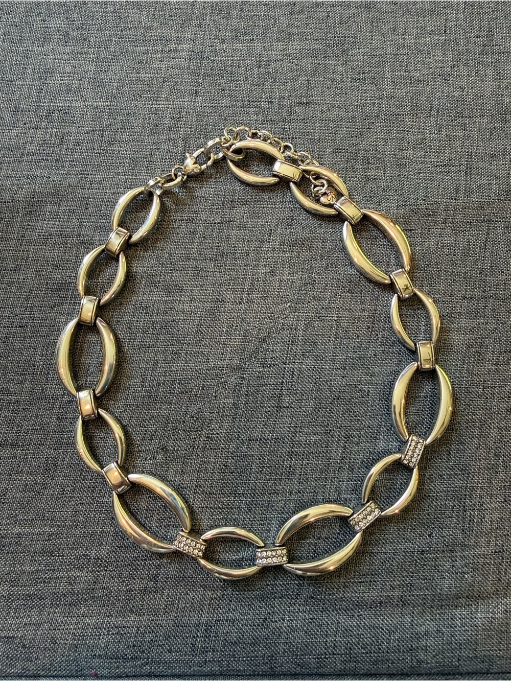 Brighton Meridian Swing Necklace with Pave Crystal Accents; ~16-18”